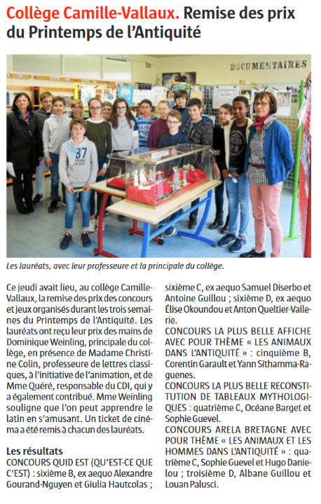 Télégramme du 8 avril 2019