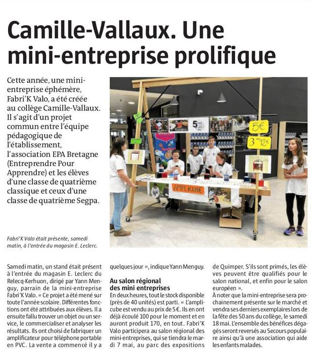 Télégramme du 6 mai 2019