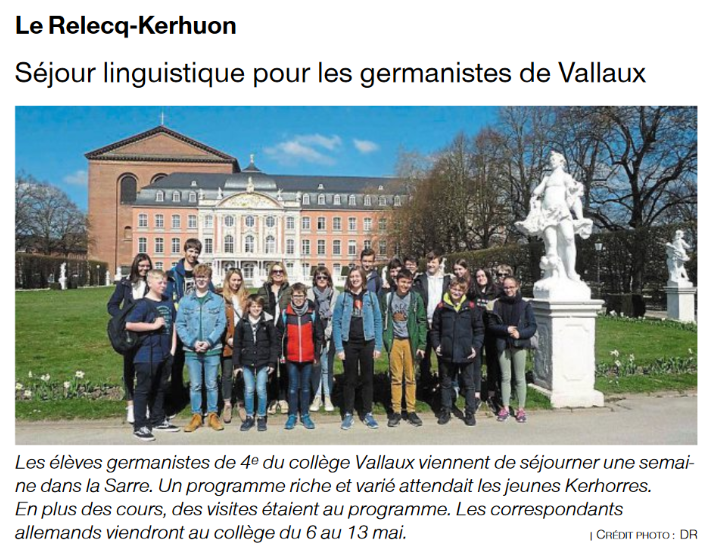 Ouest-France du 9 avril 2019